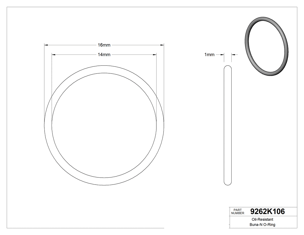 Technical drawing - 9262K106
